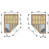 Сауна HARVIA VARIANT S1010 осина S1010As